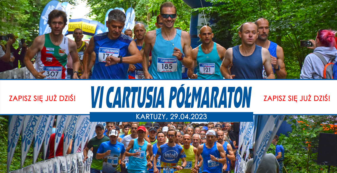 Pobiegnij w Cartusia Półmaratonie 29 kwietnia!